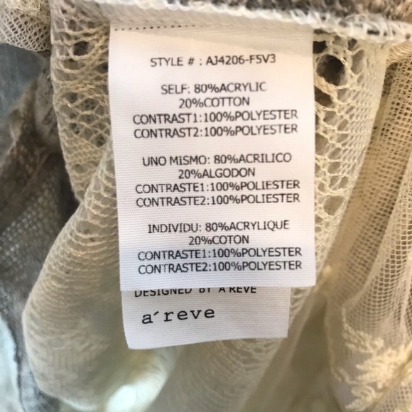 A’REVE Lace Back Tunic Cardigan - Picture 8 of 8